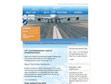 Tablet Screenshot of luftfahrt-presse-club.de